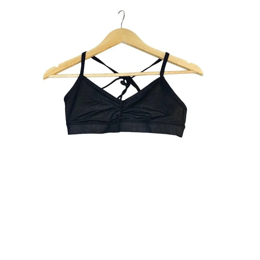 Alo Yoga Womens Sunny Strappy Bra Black Size Size XS‎